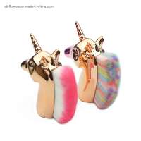 Unicorn Makeup Brushes Unicorn Horse Rainbow Holder for Powder Foundation Blush Contour Big Make up Unicornio Pincel Beauty Tool