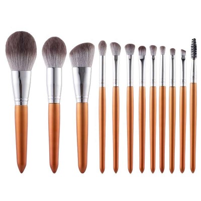 Private Label YOUWELL 12PCS Tip Tail Makeup Brush Set For Beauty Women